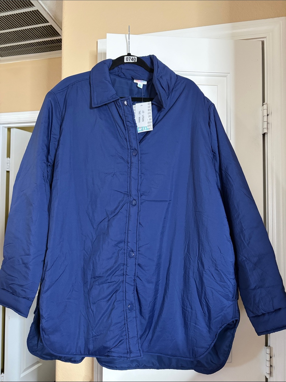 LuLaRoe Navy Blue shacket-Jacket NWT 2XL